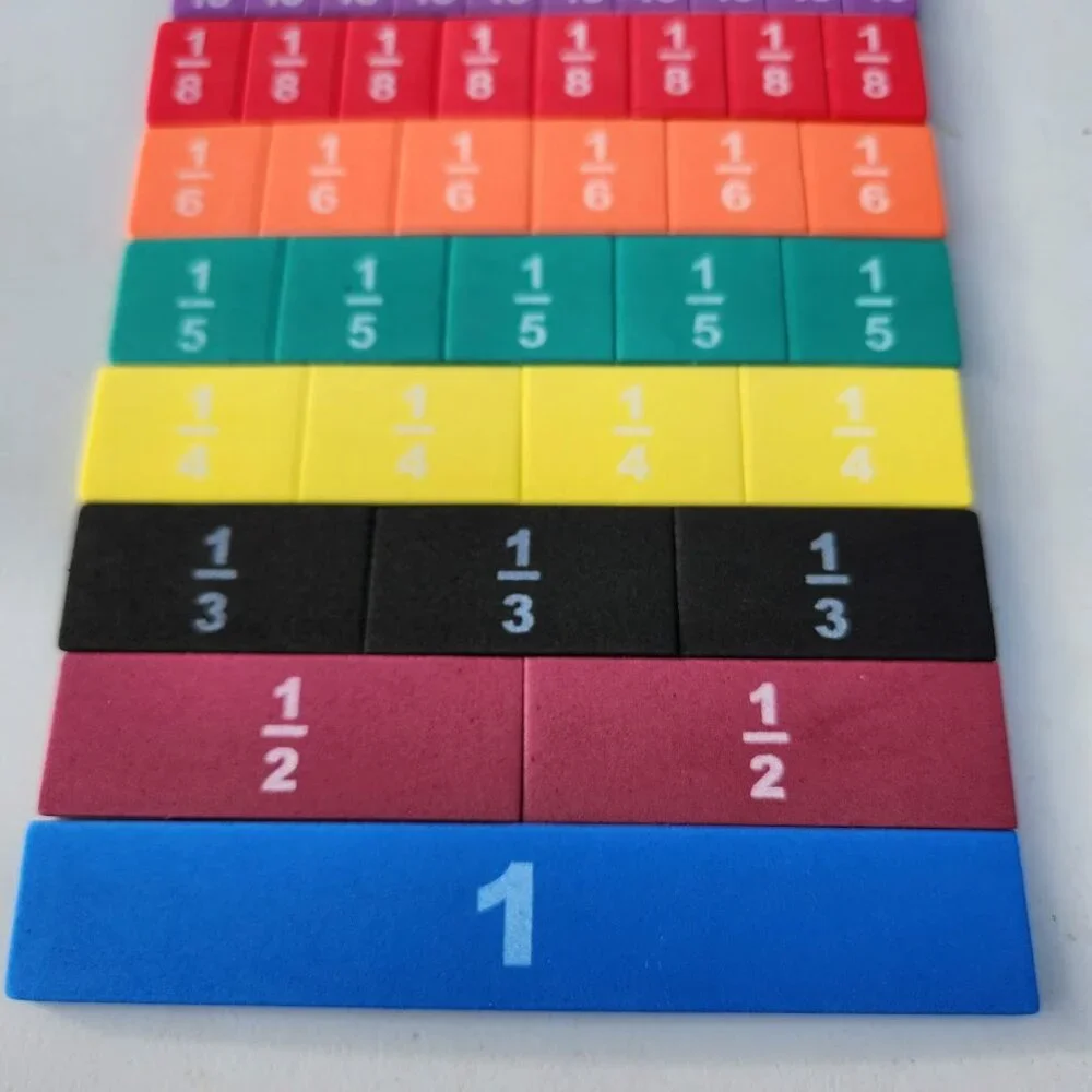 Lakeshore Fraction Tiles Foam Educational Math Manipulative Toy Game Puzzle Colo